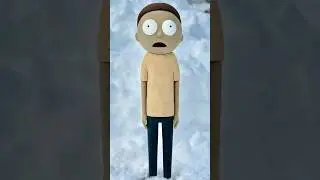 Morty made out of stone