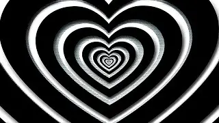 Black and White Y2k Neon LED Lights Heart Background | Looped HD