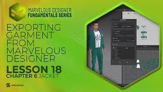 Exporting Garment from Marvelous Designer | Lesson 18 | Chapter 6 | Marvelous Designer Fundamentals