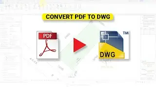 How to convert Pdf file to Dwg to scale in 2023!