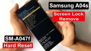 Samsung Galaxy A04s Hard Reset | Samsung Galaxy A04s (A047f) Screen Lock Remove And Password Unlock