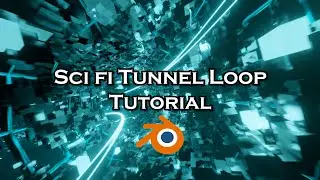 Sci Fi Neon Tunnel using Geometry Nodes - Blender Tutorial