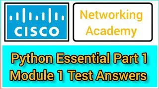 Cisco Python Essential part 1 module 1 test Answers #cisco #python #programming #networking