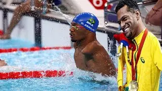 Gabriel Geraldo dos Santos Araujo wins Men's 100m Backstroke S2 Para Swimming Paralympics Paris 2024