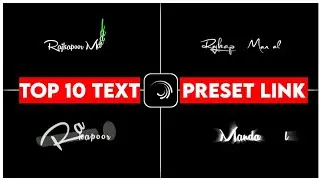 Top 25 🔥Alight Motion Text Animation Presets ||Alight Motion Preset Download Free 25 text presets