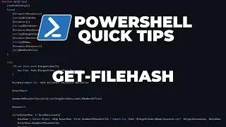 PowerShell Quick Tips : Get-FileHash