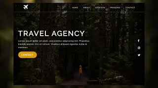 How To Make a Landing Page For Travel Agency From Scratch Using Only HTML and CSS 2020