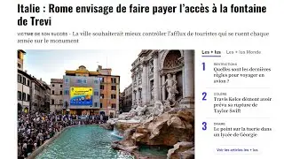 Italie : Rome envisage de faire payer l’accès à la fontaine de Trevi