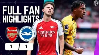 Arsenal ROBBED? Declan Rice Red Card! Arsenal 1-1 Brighton Highlights