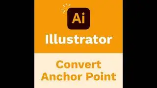 The Learnit Minute - Illustrator Convert Anchor Point #Illustrator #Shorts