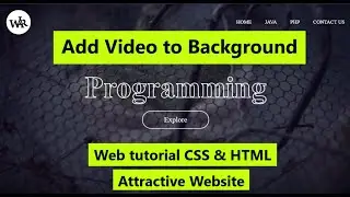 How To Add Video Background In Website Using HTML And CSS Step By Step Tutorial