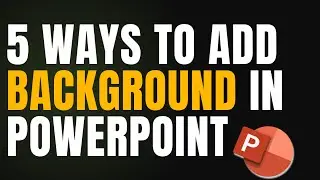 How to design custom backgrounds in powerpoint | Add background in powerpoint