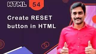 HTML RESET Button - HTML Tutorial 54 🚀