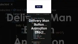 Button Delivery Man Animation Effect: Bring Your Buttons to Life! #shorts #cssanimation