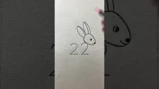 How to draw a rabbit with pencil ASMR