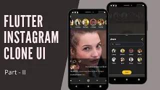 Instagram UI - Part 2 - Floating Bottom Sheet with shadow- speed code