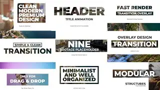 Overlay Title Transitions After Effects Template