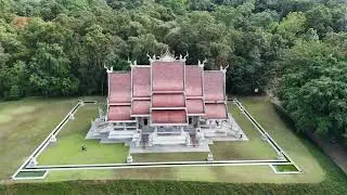 นำชมวัดป่าวังศิลา ในมุมมองแบบ Bird`s eye view / ช่วงเช้า-กลางวัน