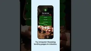 No-Code Landing Pages in a Flash! Introducing Uniqode Linkpages! 😎  #landingpage #linkpage