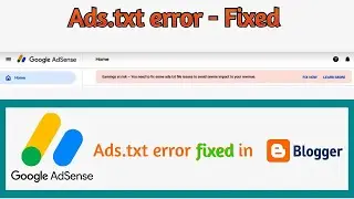 How to Fix Ads.txt Warning in Adsense.(2022)