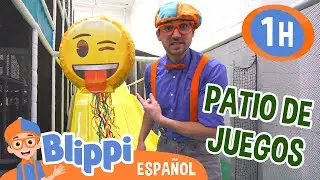 Blippi visita un patio de juegos 😊| Blippi Español | Videos educativos para niños | Aprende y Juega