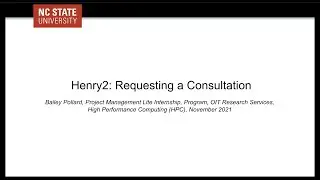 Henry2: Requesting a Consultation