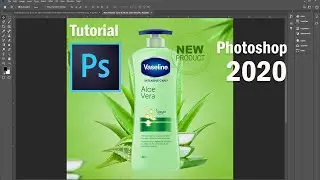 Photoshop CC 2020 Beginner | How to create Poster or artwork Lotion