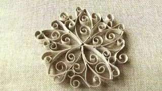 Toilet paper roll crafts. MANDALA