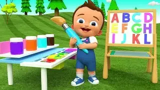 Alphabets & Colors for Children to Learn with Baby Draw ABC on Board 3D Kids Toddler Educational