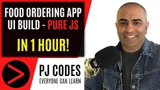 Developing Food Ordering App UI in 1 hour using vanilla Javascript - Inspiration from Akshay Saini!