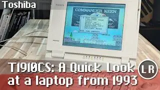 Toshiba T1910CS: A Quick Look at a laptop from 1993
