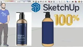 SketchUp-How to make 3D bottle 100% simple way