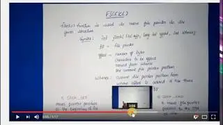 Fseek() program In reference to the comment by pramod  usage of getc.