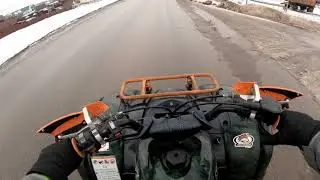 Стант зимой.Обзор на yamaha 125
