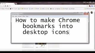 Make Chrome Bookmarks into Desktop Icons