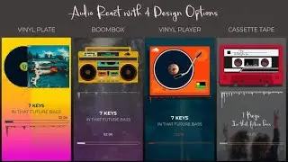 Audio React Spectrum Visualizer with Boombox Cassette Tape | After Effects Template