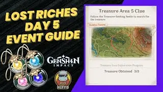 Lost Riches 3.0 Day 5 Event Guide | Treasure Area 5 Speedrun & Dig Spot Locations | Genshin Impact