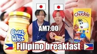 Japanese brothers challenges themselves for a Filipino breakfast!!