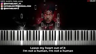 XXXTENTACION & Lil Uzi Vert - Im Not Human piano karaoke instrumental cover