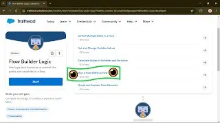Run a Flow Within a Flow || Flow Builder Logic || Flow Fundamentals Superbadge Unit || Salesforce