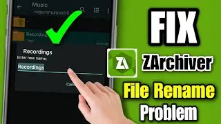 how to fix file rename problem in zarchiver | zarchiver file rename problem