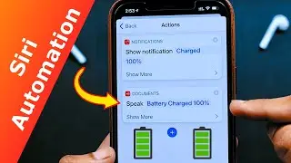 iPhone Battery Percentage Automation | Siri Shortcut! (2021)