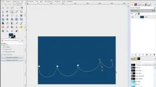 gimp как нарисовать волнистую линию