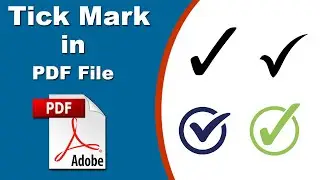 How to Tick Mark in PDF File with Adobe Acrobat Pro 2020