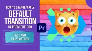 How to change Default Transition and Quickly Apply Transition Premiere Pro English