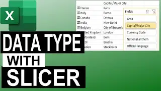 Use Data Type with a slicer - How to connect them?