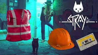 Где найти Куртку и Каску рабочего Stray