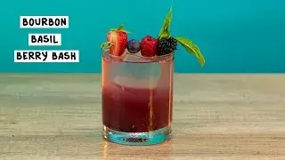 Bourbon Basil Berry Bash - Tipsy Bartender