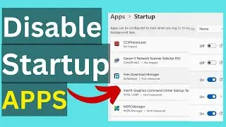 How To Disable Autostart Program In Windows 11 ( Disable Startup Programs )