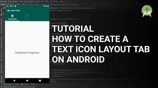 How to make tab layout icon and text on android